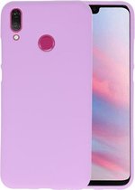 Bestcases Color Telefoonhoesje - Backcover Hoesje - Siliconen Case Back Cover voor Huawei Y9 2019 - Paars