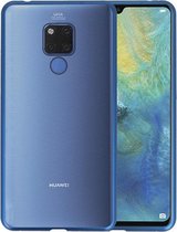Magnetic Back Cover voor Huawei Mate 20 X Blauw - Transparant