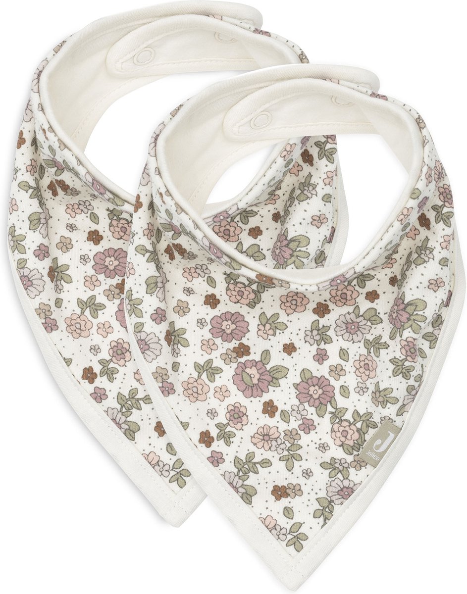 Goedkoopste Jollein Slab Bandana Retro Flowers (2pack