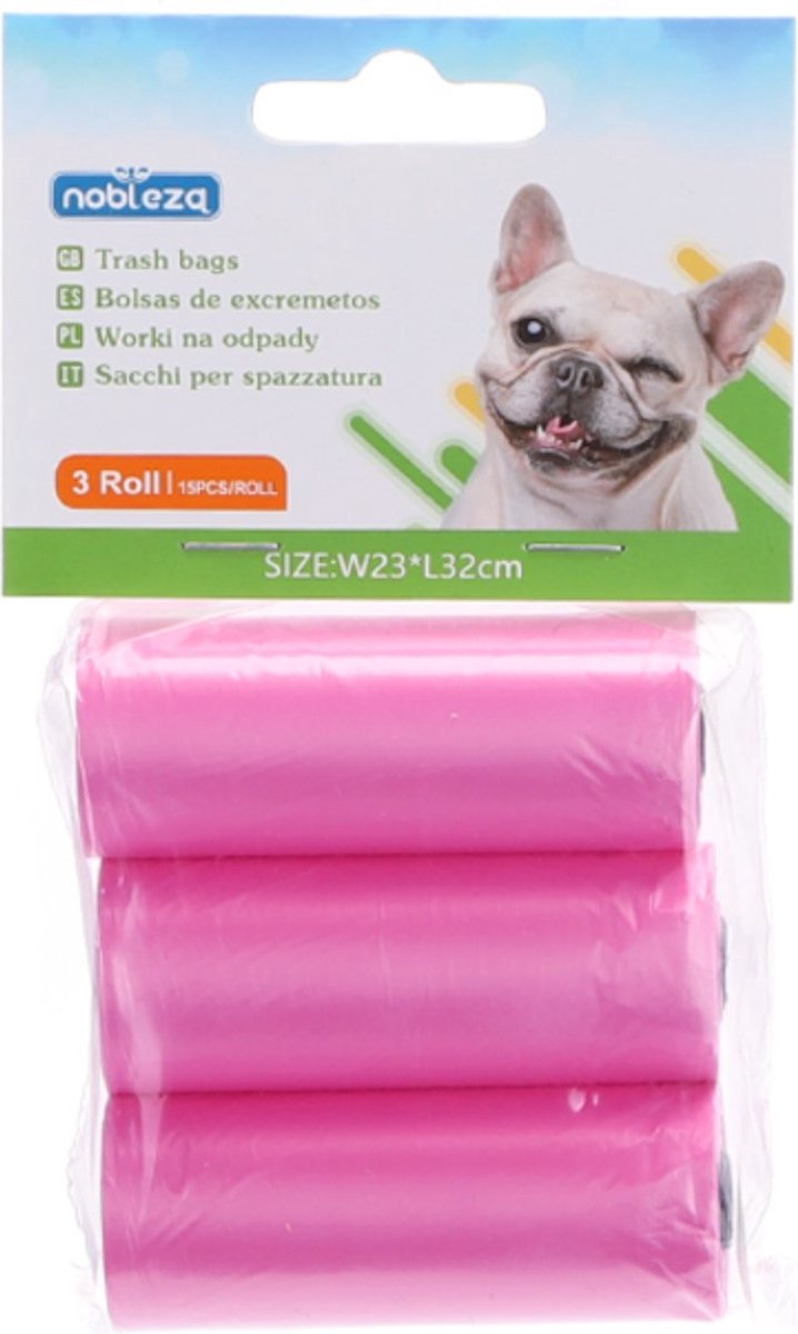 Nobleza hondenpoepzakjes zwart, 6x