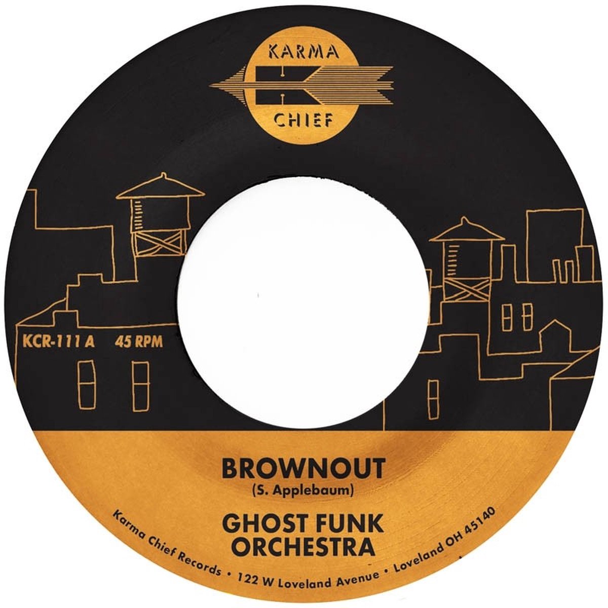 Ghost Funk Orchestra - Brownout / Boneyard Baile (7" Single) (Coloured Vinyl) (Limited Edition)