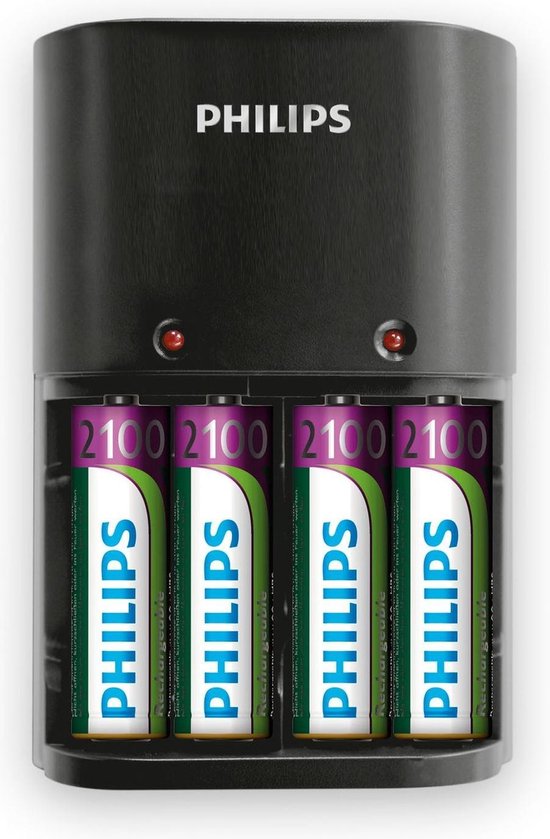 Philips SCB1490NB batterijlader voor AA batterijen