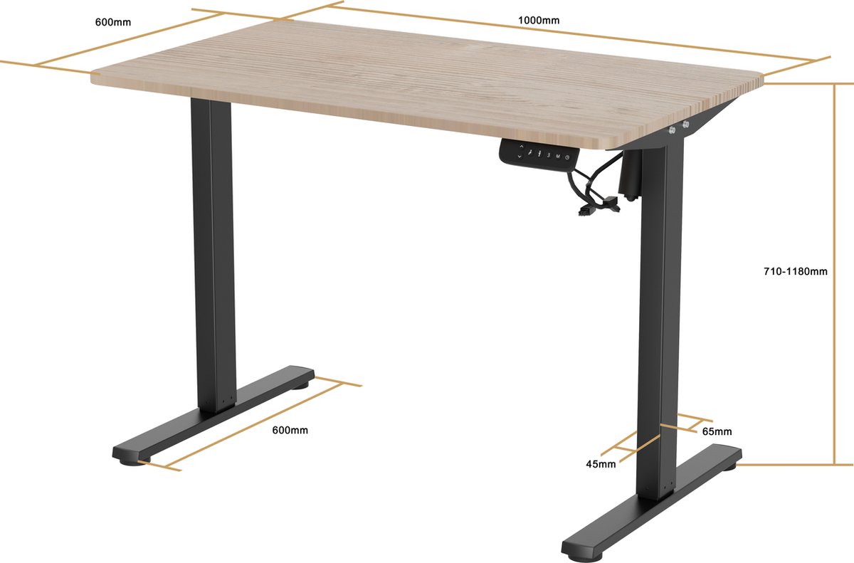 Vestland Vestland Zit-Sta Elektrisch Bureau - afbeelding 5