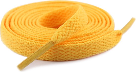 Lacets jaunes 75cm Lacets sport Lacets plats Dentelle bol
