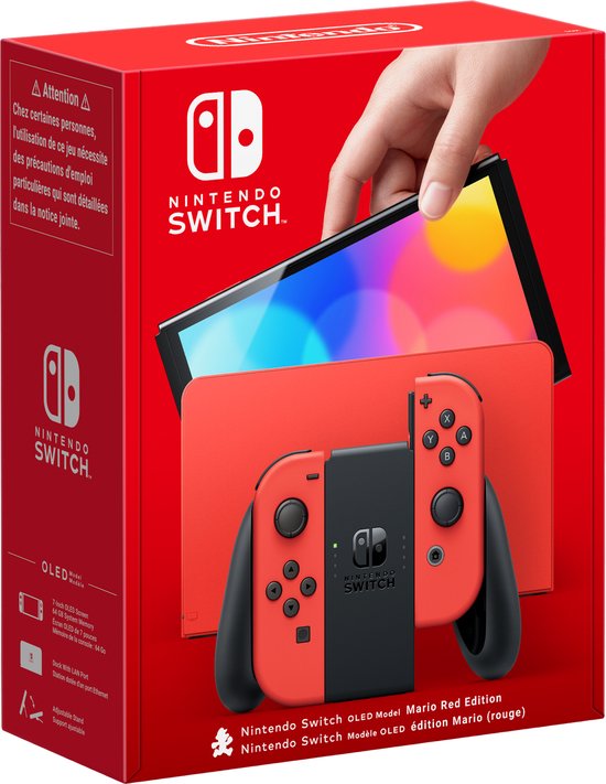 Nintendo Switch OLED - Mario Editie - Rood