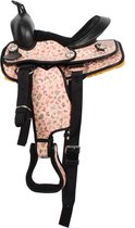 Pagony Westernzadel Buffaloo - Maat: 10 - Roze - Kunstleer