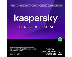 Kaspersky Premium - 12 maanden/5 apparaten - PC/Mac/Mobiel Download