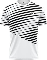 Oncourt Performance AOP T-shirt - Sportshirt - Tennisshirt - Padelshirt - Heren - Zwart/Wit - XS