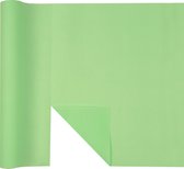 Tafelloper 3 in 1 Airlaid pastel lichtgroen afscheurbaar 3 stuks - Totale lengte 14.4m - Effen kleuren tafellopers - Feestartikelen - Themafeestversiering