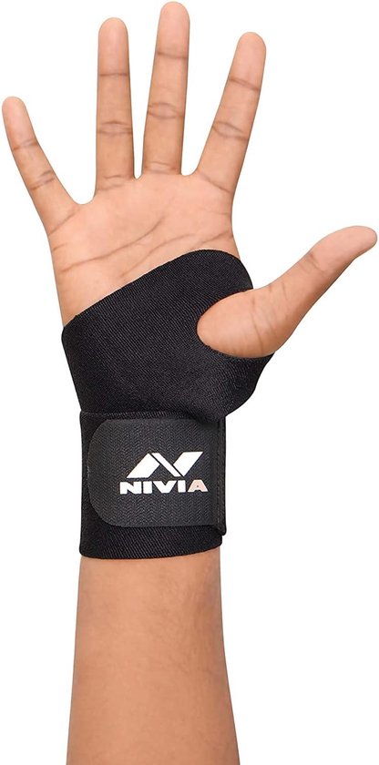 Nivia Support de poignet orthopédique pour salle de sport avec repose-pouce, support de poignet pour hommes et femmes, pour haltérophilie, accessoires de fitness, bandage de poignet pour fitness