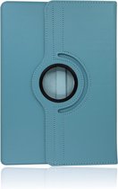 Hoesje Geschikt voor Apple iPad pro 10.9 inch (2022 ) 360° Draaibare Wallet case /flipcase stand/ hardcover achterzijde/ kleur Lichtblauw