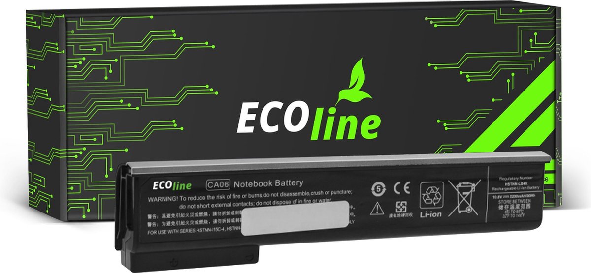 EcoLine - CA06 CA06XL Batterij Geschikt voor de HP ProBook 640 645 650 655 G1 / 11.1V 4400mAh.