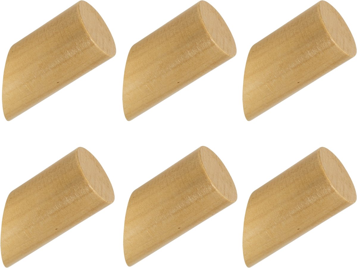 QUVIO Haakje - Set van 6 - Wandhaakjes - Haakjes - Kapstokhaakjes - Wandkapstok - Theedoek