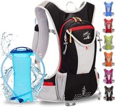 Hydratatiepakket rugzak met 2 liter BPA-vrije blaas, verstelbare gewatteerde schouderborstbanden, perfecte outdoor-uitrusting voor skiën, hardlopen, wandelen, fietsen