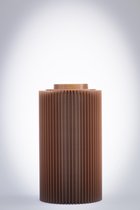 Conçu par Enrico - En Bas - 15 Cuivre - Vase à fleurs / vase imprimé en 3D