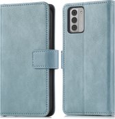 Étui Nokia G42 avec porte-cartes - Bookcase de Luxe iMoshion - Bleu clair