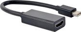 Powteq - Premium mini Displayport 1.2 naar HDMI adapter - 4K 30 Hz - Gold-plated - 3 x afgeschermd - Topkwaliteit adapter
