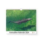 Huurdies - Krokodillen Kalender - Jaarkalender 2024 - 35x24 - 300gms