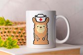 Mok Llama Cute - NurseLife - Gift - Cadeau - Nursing - HealthcareHeroes - NurseStrong - Verpleegkundige - Zorgverlener - Gezondheidszorg - Verpleegster