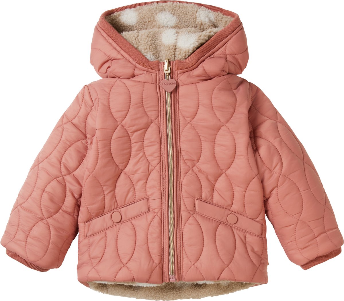 Noppies Kids Girls Jacket Neenha omkeerbaar, Burro - P213, 122 Noppies Kids Girls Jacket Neenha omkeerbaar, Burro - P213, 122