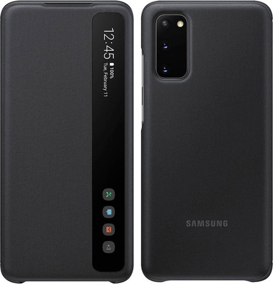 Samsung - Clear View Hoesje - Galaxy S20 - Zwart
