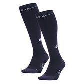 STOX Energy Socks - 2 Pack Everyday sokken voor Mannen - Premium Compressiesokken - Kleur: Donkerblauw/Grijs - Maat: Large - 2 Paar - Voordeel