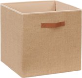 Boîte de rangement en jute naturelle, cubes de rangement pliables 33x30x33 cm