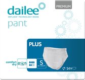 Dailee Pants Premium Plus Small - 6 paquets de 14 pièces - pantalons d'incontinence