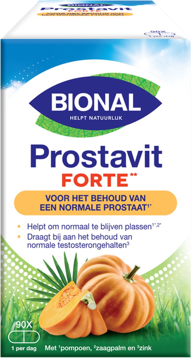 Bional Prostavit Forte – Behoud van normale prostaat en testosterongehalte – 90 capsules