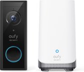 Eufy by Anker Video Deurbel - Draadloze Deurbelset -Zwart en wit- Inclusief HomeBase 3 - WiFi vereist