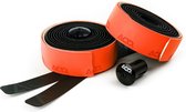 ACID Bar Tape RC 2.5 - Stuurlint - Polyurethaan met microvezels en nano-afwerking - Plakstrook - Aluminium stuurdoppen - 2000 x 30 x 2.5 mm - Oranje/Zwart
