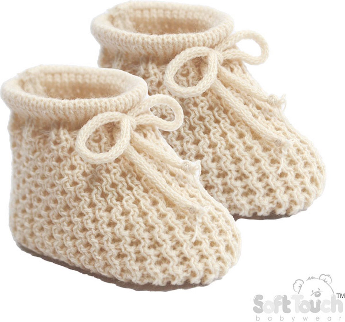 Soft Touch Babyslofjes New Born 0-3 Maanden Unisex Coffee S401-COF Verzonden als afbeelding met vooorgevormde inleg (pakket!)