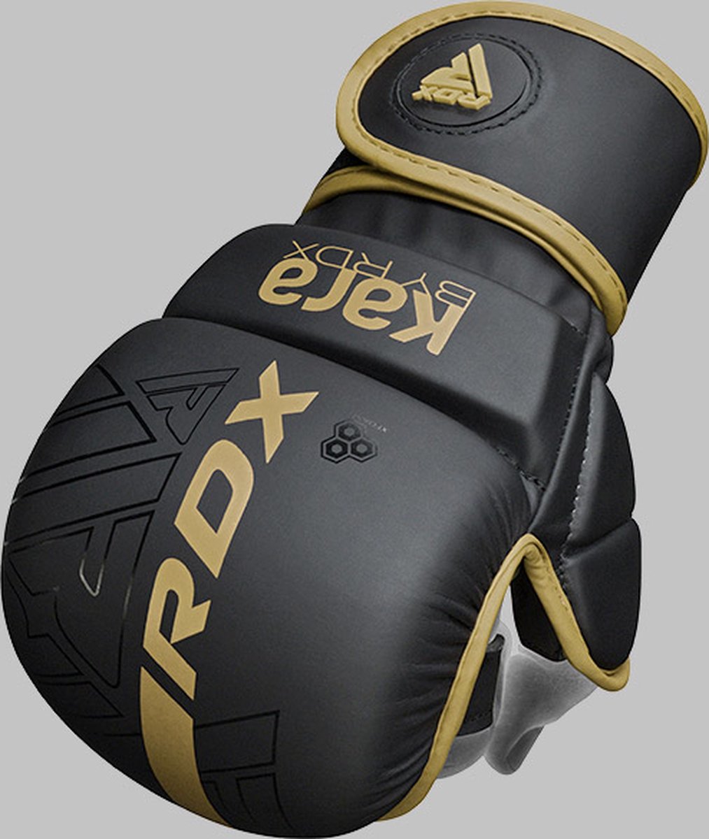 RDX Sports F6 Kara - MMA Bokshandschoenen - Training - Boksen - Kunstleer - Goud - S/M — cadeau in Sport & Outdoor - foto 4