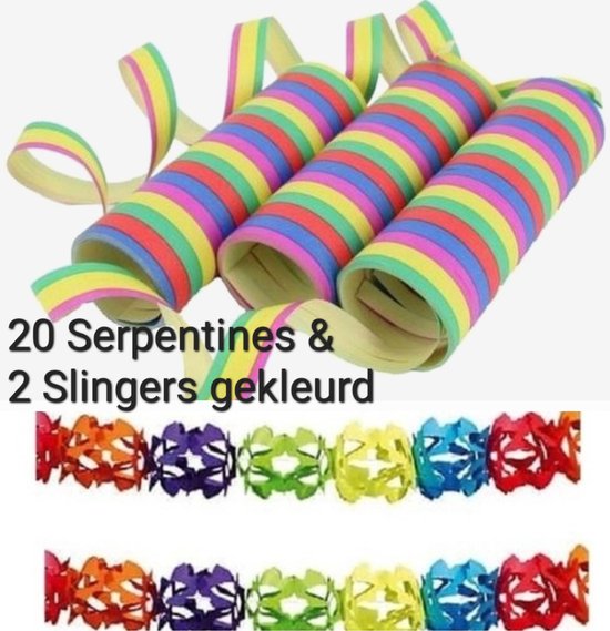 Gekleurde slinger - Serpentines kopen? | Korting tot 41