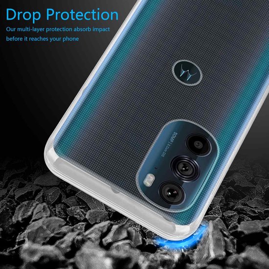 Étui Cadorabo pour Motorola EDGE 30 PRO / EDGE+ en ENTIÈREMENT TRANSPARENT - Étui de protection en silicone TPU flexible