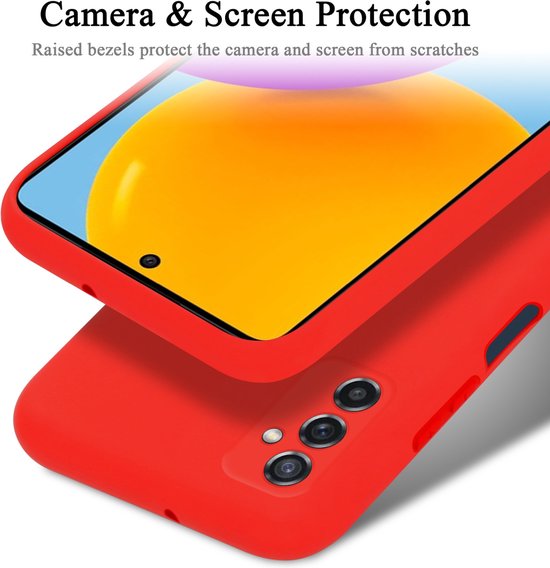 Coque Cadorabo compatible avec Samsung Galaxy M52 5G en ROUGE LIQUIDE - Housse de protection en silicone TPU flexible