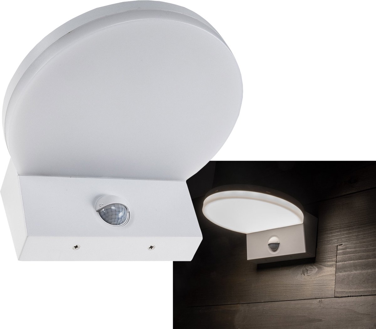 LED Buitenlamp met Bewegingssensor TORTUGUERO – Tuinverlichting 4000K – Buitenverlichting met IP65 – Muurlamp/Wandlamp 1569lm - Wit