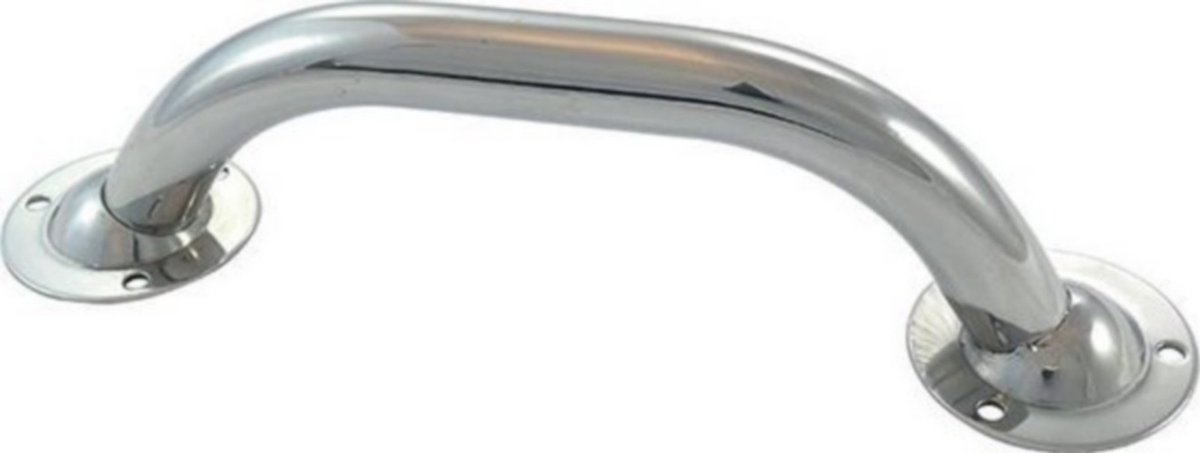 RVS handgreep met voetplaat - 500 mm