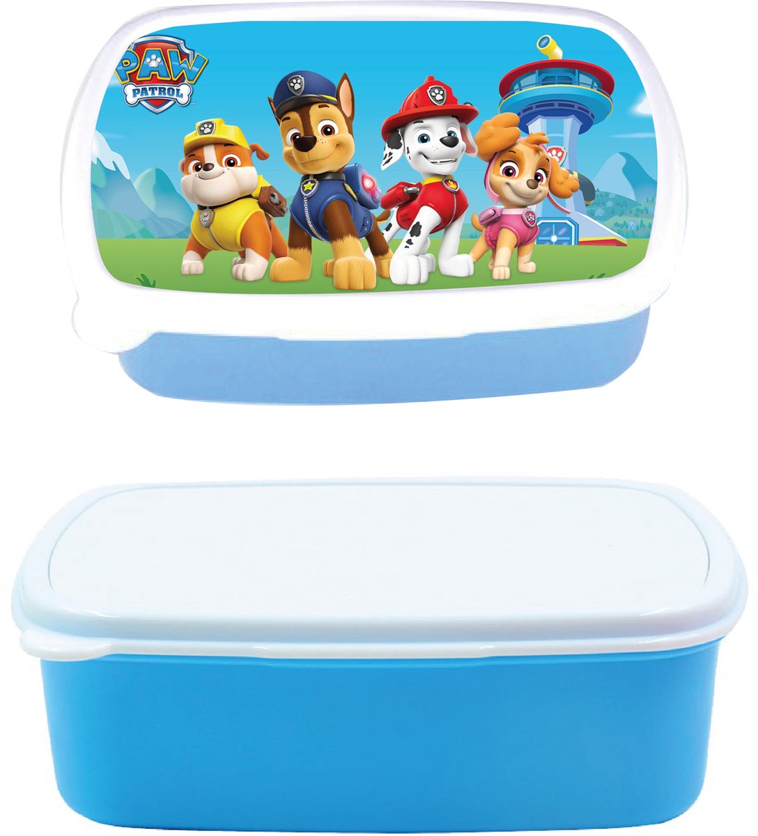 broodtrommel - lunchbox - paw petrol - blauw - schoolspullen