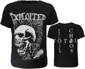 The Exploited Mohican Skull T-Shirt - Officiële Merchandise