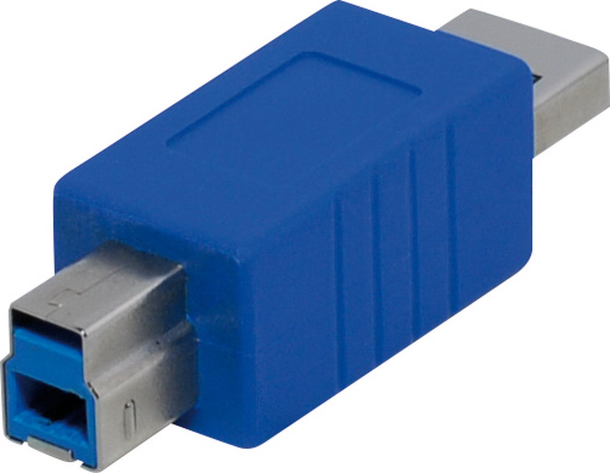 Powteq USB 3.0 adapter - USB A male naar USB B male - USB 3.0 koppelstuk