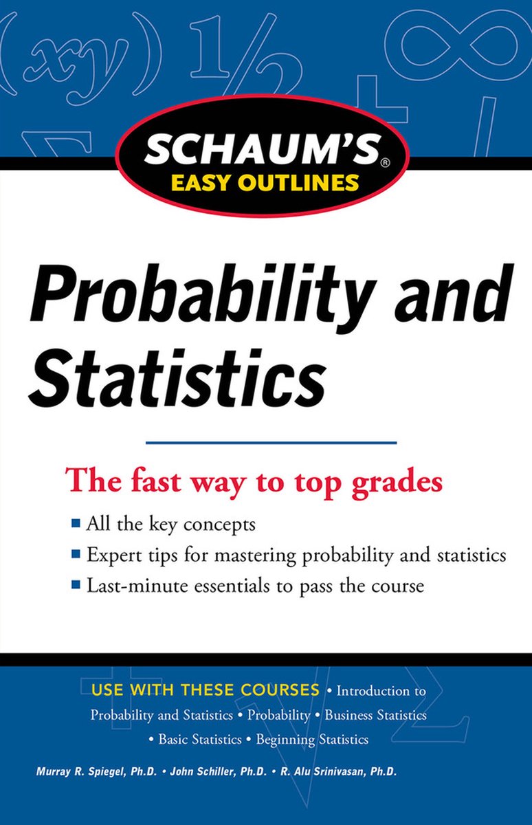 Omslag van Schaum'S Easy Outline Of Probability And Statistics