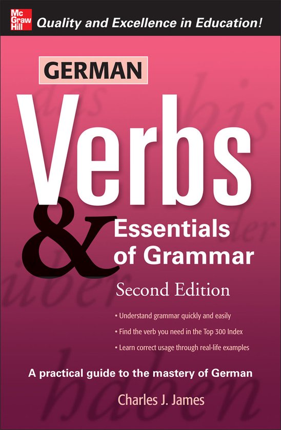 German Verbs & Essential Of Grammar - cover