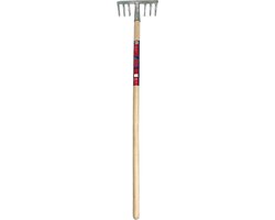 Synx Tools Mini Tuinhark 8 tanden - verzinkt mini Hark - Harken - Bladharken - Bodembewerkers - Onkruidverwijderaar - Tuinartikelen - Compleet Incl. 75cm steel van Synx Tools — afbeelding 2