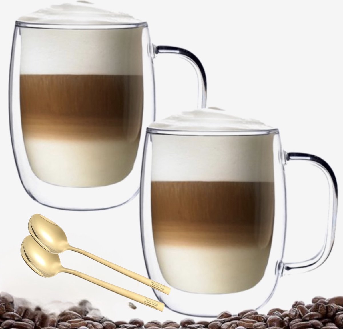 Scanpart dubbelwandige koffieglazen 350 ml 2 stuks Kopen? Snel in Huis