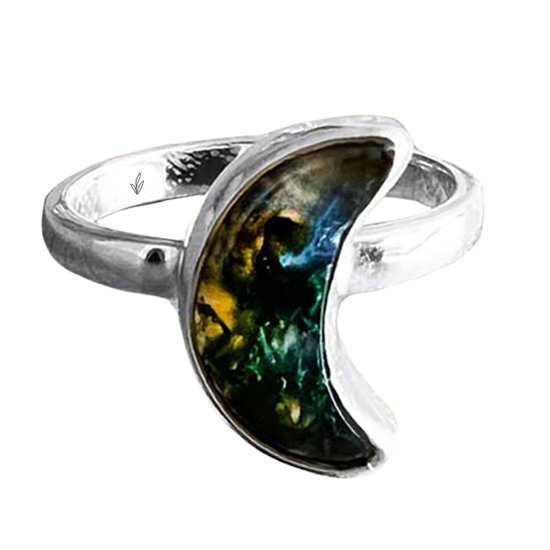Nature jewellery - bague lapis lazuli en argent sterling 925 taille 19,00 - bijoux de luxe en pierres précieuses - fait main