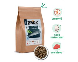 BROK Hondenvoer – Zalm, Forel & Asperges – 12kg Graanvrij – Voor Volwassen Honden – Hondenbrokken Met Veel Vlees, Licht Verteerbaar & Gezond