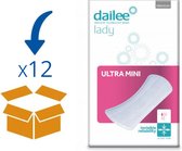 Dailee Lady Premium Ultra Mini - 12 pakken van 28 stuks - incontinentieverband - inlegkruisje