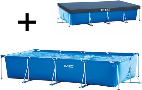 Zwembad Intex Frame Pool 450 x 220 x 84 cm met afdekhoes - Bundelpakket |  bol.com