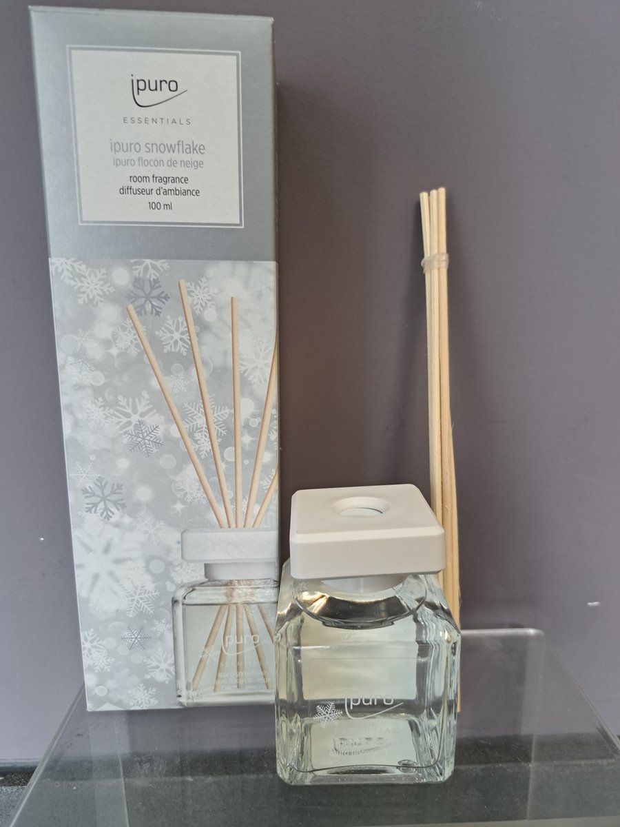 Ipuro Snowflake Geurstokjes - Vanille, sandelhout, muskus & cacao - 100 ml